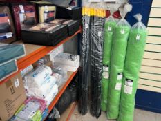 12X SCREW TOP METAL POLES (NEW)
