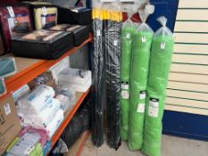 12X SCREW TOP METAL POLES (NEW)