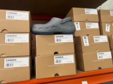2X PAIRS OF WEARER TECH PROTECT 5300 GREY STEEL TOE SAFETY CLOGS - UK 3 (NEW)