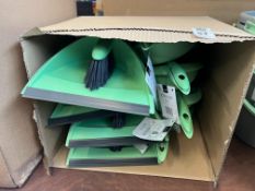 8X CHARLES BENTLEY GREEN DUSTPAN & BRUSH SETS (NEW)