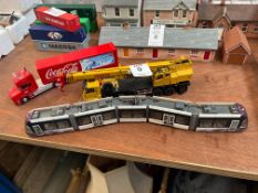 3X ASSORTED MODEL VEHICLES INC. COCA COLA TRUCK