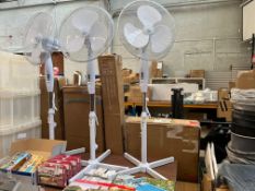 WHITE FLOOR STANDING OSCILLATING FAN (NEW)