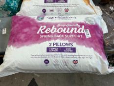 PAIR OF SLUMBERDOWN REBOUND FIRM PILLOWS