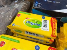 4X PACKS OF BVGONE MULTI SURFACE WIPES (NEW)