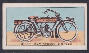 Cigarette card, Themans, Motor Cycle Series, type card, no 5, The New Hudson 3-Speed (vg) (1)