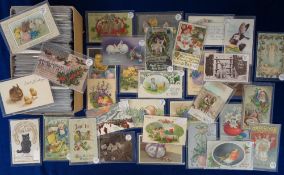 Postcards, Greetings, 300+ Christmas, New Year, Easter etc. Cards to include Father Christmas,