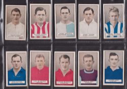 Cigarette cards, Gallaher, Famous Footballers (Brown Back) (set, 50 cards) (gd). From the Phil