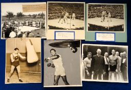 Boxing press photographs, a folder containing approx. 75 b/w photos, inc. action shots, portraits,