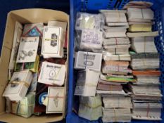 Trade stickers, a large quantity of part sets and odds from various issuers (several thousand). No