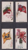 Trade cards, Stewart & Young, Flags & Flags with Soldiers, four cards, Bulgaria, Cape Colony,
