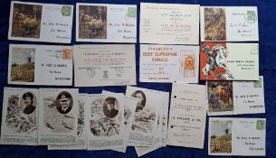 Advertising Trade & Tobacco Ephemera, 20 items all approximately postcard sized, J Bibby Sheep