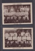 Cigarette cards, Pattreiouex, Football Teams (F192-241), 'L' size, two cards, F197 Bolton