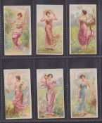 Trade cards, Holland, In Den Ring, Beauties, Nymphs, 6 different cards, as per Phillips etc, Ref