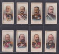 Cigarette cards, Taddy, Russo Japanese 1st Series, 8 cards nos. 4, 5, 12, 17, 18, 20, 21, & 22 (fair