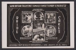 Postcard, Social History, RP multi-view Advert, ‘How Arthur Valentine’s Famous Confectionery is