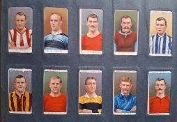 Cigarette cards, 199 cards in vintage Wills Slip in Album, including Ogden's Famous Footballers (set