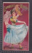 Cigarette card, Lambert & Butler, Advertisement Card, Spanish Dancer, type card (gd)