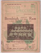 Football programme, Australia v England, 27 Jun 1925, English FA Tour match (some sl edge tears