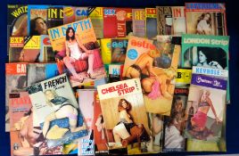 Glamour magazines, a collection of approx. 60, glamour magazines, 1960's/80's, various titles inc.