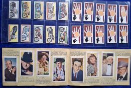 Trade cards, 3 sets, Sweetule Motorcycles Old & New, Carreras Black Cat Palmistry, Merrysweets