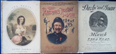 Entertainment, Victorian Sheet Music, 100 items with illustrated covers, some from The Musical