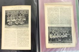 Football extracts, a folder containing a selection of extracts from the Ludgate Monthly Magazine