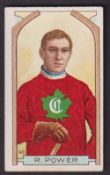Cigarette card, ITC Canada, Hockey Players, type card, no 40, R Power, Canadiens, (gd)