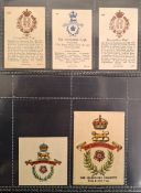 Cigarette cards & postcards, specialised collection of Military cards In 10 modern double postcard