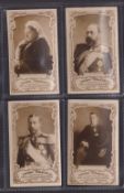 Cigarette cards, India, Crown Tobacco Co, Actresses & Celebrities, 4 cards, HM The Late Queen
