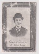 Trade card, Empire Theatre, Bristol, type card, Charlie Chaplin, 17 Years Old, UNRECORDED, early