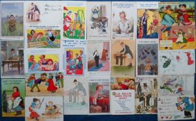 Postcards, Comic, a collection of approx 100 comic cards to include Ludgate, Cynicus, Pedro, Dudley,