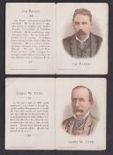Cigarette cards, USA, Buchner, Defenders & Offenders (Folders), 'P' size, 2 folders, Joe Parish &