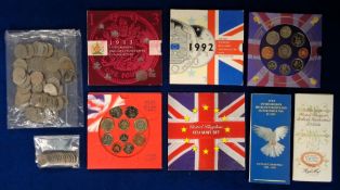 Coins, a collection of 8 uncirculated coin packs to include 1993 1992, 1989 £2 coins, 2003, 1998,