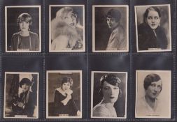 Cigarette cards, South America, Julio Mailhos, Cinema Stars, Derie H, 'M' size, 27 different