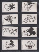 Trade cards, Dandy Gum, Walt Disney Tattoos, part set, 35 tattoos plus six different wax wrappers (