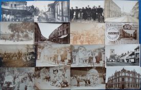 Postcards, Devon, a selection of approx. 27 cards mostly Newton Abbot, with RPs of The Institute