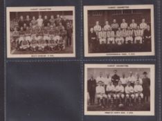 Cigarette cards, Pattreiouex, Football Teams (F192-241), 'L' size, three cards, F203 Huddersfield