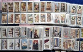 Cigarette & Trade cards, 14 sets, including Churchman (9) Inns of Court, Houses of Parliament, Story