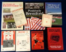 Brentford FC, a collection of nine books and booklets including 'Let's Talk About Brentford Football