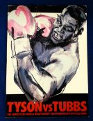 Boxing programme, Mike Tyson v Tubbs, World Heavyweight Championship Bout, 21 March 1988 in Tokyo,