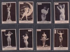 Cigarette cards, South America, Malagrida, Actresses, 'Paris Cigarrillo Habanox', 'M' size, plain