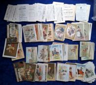 Trade cards, France 150 early advertising trade cards from many different issuers, including
