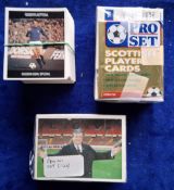 Trade cards, Football, 2 sets and 1 part set. Panini England 96 Euros (set 144 stickers), Pro Set