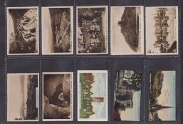 Cigarette cards, British Views, 10 type cards. Fairweather Historic Buildings (2, 1 with corner
