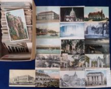 Postcards, a collection of approx. 450 mixed UK and foreign topographical, mostly USA (120+), and