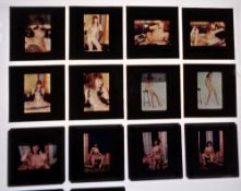 Glamour photography, a collection of approx. 100 adult colour transparencies each one showing