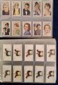 Cigarette cards, Collection in 6 modern albums, mainly complete sets (over 70) including issues by