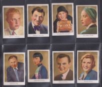 Cigarette cards, Germany, Goldfilm series (film stars) standard sized, 438 cards from various