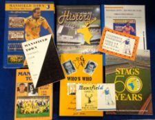 Mansfield Town FC, a collection of nine books and booklets inc. two Souvenir Albums with printed