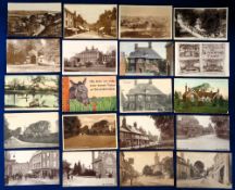 Postcards, Dorset, a Blandford selection of approx. 38 cards with RPs of Nutford, Salisbury St,